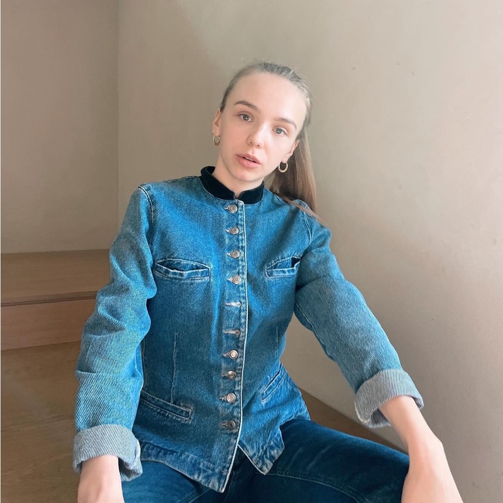 Vintage denim blazer